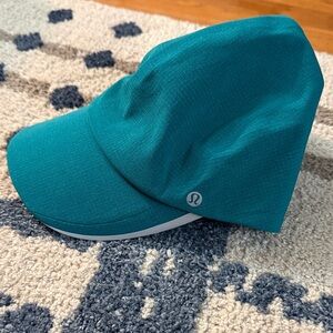 lululemon Fast and Free Teal Run Hat ‘WovenAir’ L/XL NWOT